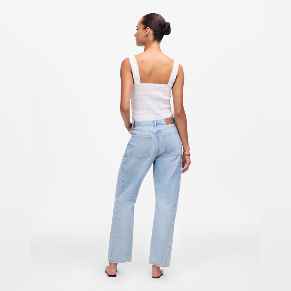 Madewell Womens Pieced Barrel-Leg Jeans Size 28 - Picture 3 of 9